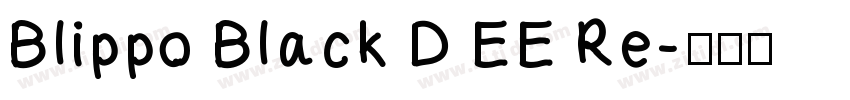 Blippo Black D EE Re字体转换